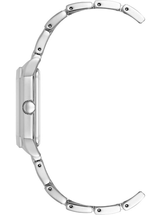 Anne Klein Women\'s Silver Analog Quartz Roman Numeral Octagonal Bracelet Watch